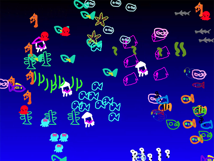 初めてのビスケットプログラミングの作品画面